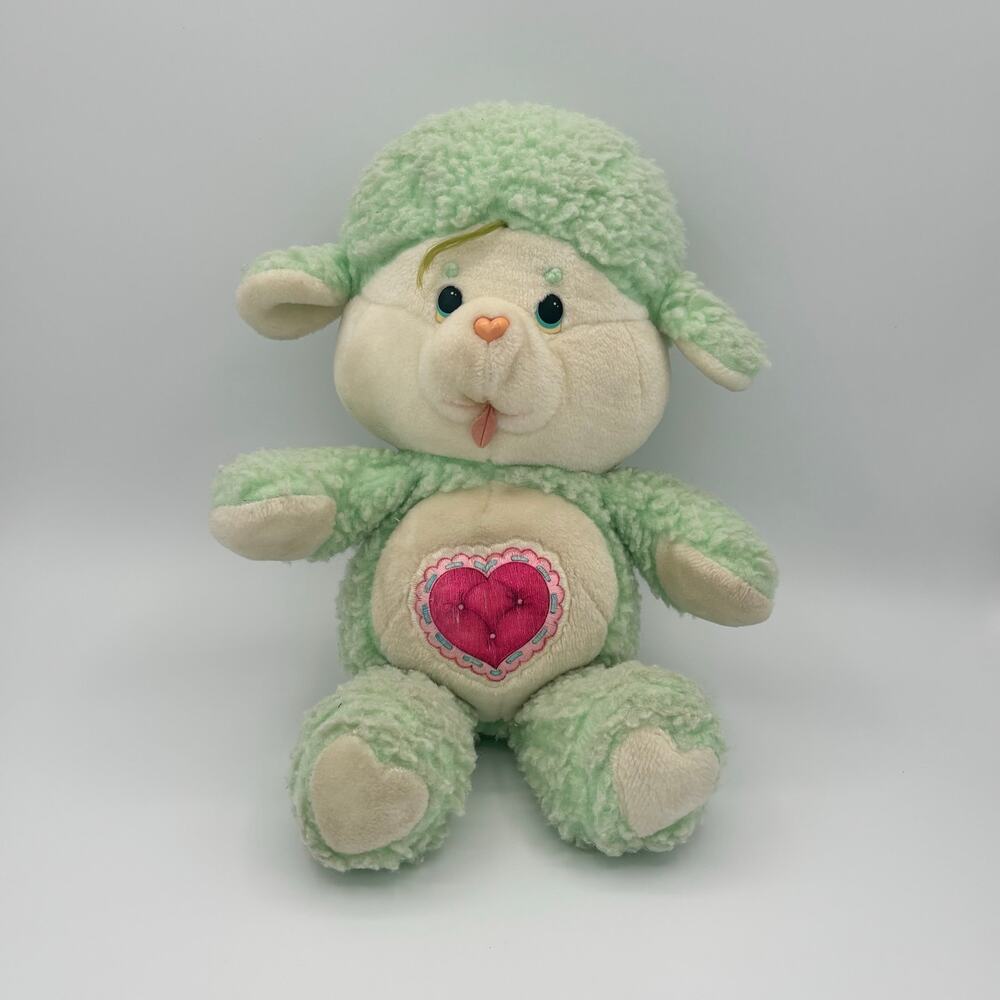 Vintage 1984 Kenner Care Bear Cousins Gentle Heart Lamb Plush Toy 13" Stuffed